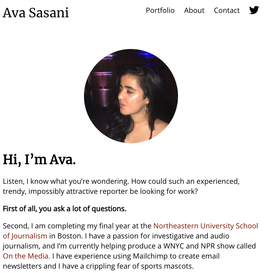 ava's portfolio